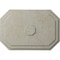 Ekena Millwork Felix Ceiling Medallion, Hand-Painted Pot of Cream Crackle, 25 1/4"W x 17 1/4"H x 1 3/4"P CM25FEPCC - alternate 1